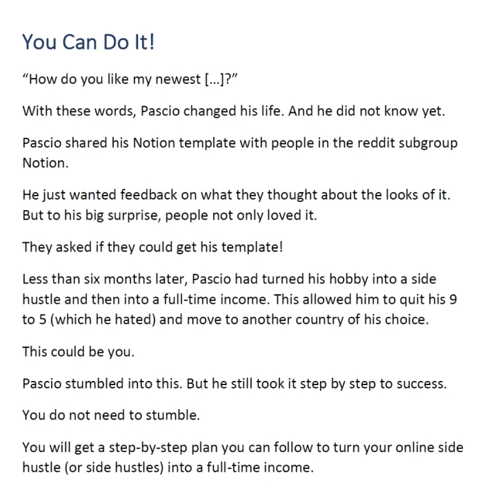 Snippet-7StepsOnlineSidehustle